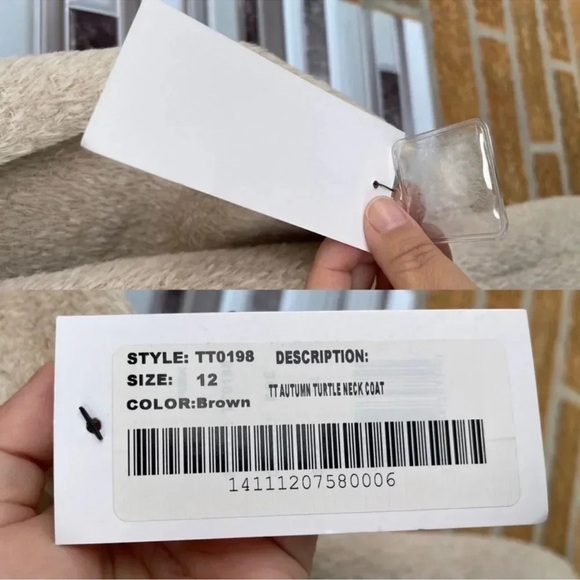 Trina Turk alpaca /wool autumn turtleneck coat size 12 - Picture 15 of 16